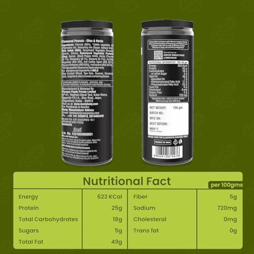 Image 2 of Roasty Tasty Premium Olive & Herbs Flavour Roasted Peanuts Pack of 2 (150g each)