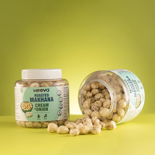 Image 4 of Heeva Roasted Makhana Cream n Onion Flavour 100g Pack of 4
