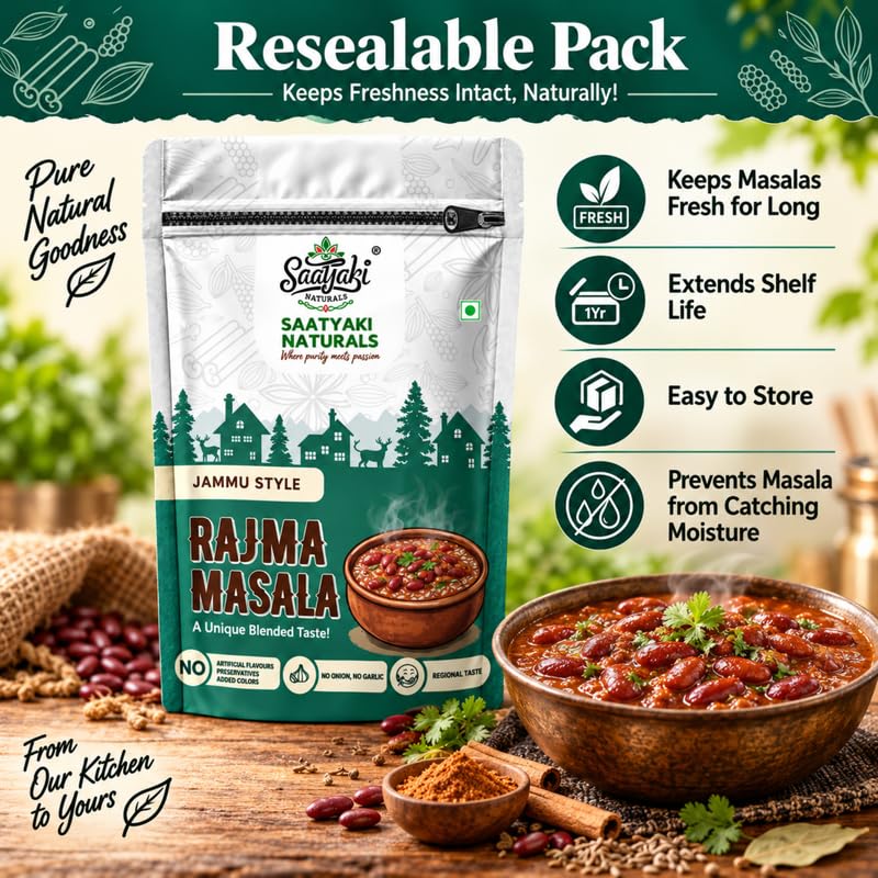 Image 8 of SAATYAKI NATURALS Jammu Rajma Masala