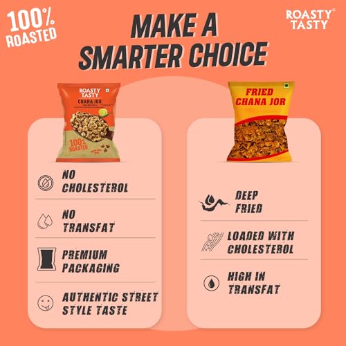 Image 4 of Roasty Tasty Roasted Chana Jor Lime & Chilli 400g (Pack of 2)