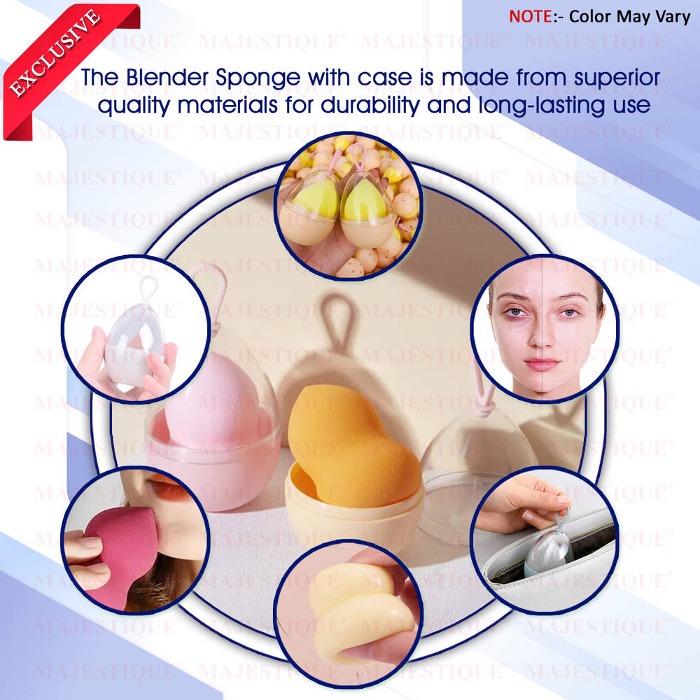 Image 6 of Majestique Beauty Blender Sponge With Holder Case