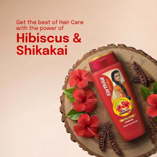 Image 5 of Karthika Hair Fall Shield Shampoo with the Goodness of Shikakai and Hibiscus 340 ml