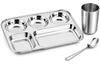 Image 1 of Default Title for the product LiMETRO STEEL Dinner Set (Tree) 3-Section Plate Set of 3
