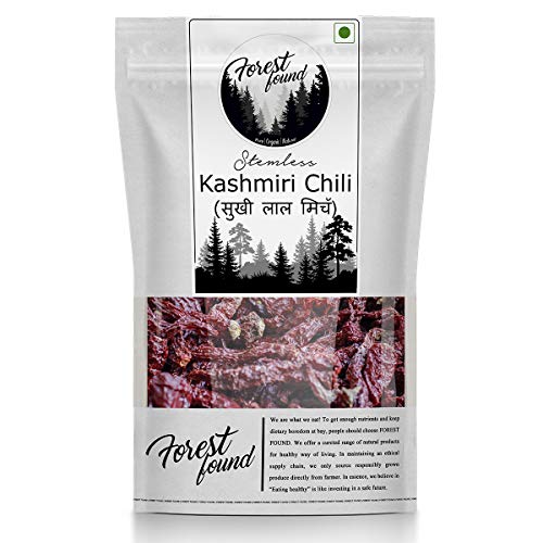Image 2 of WHOLE KASHMIRI CHILLI 150 Gram for the product Forest Found Whole Kashmiri Red Chilli