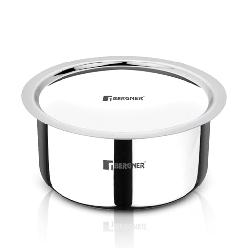 Image 7 of BERGNER Argent Triply Tope with Stainless Steel Lid