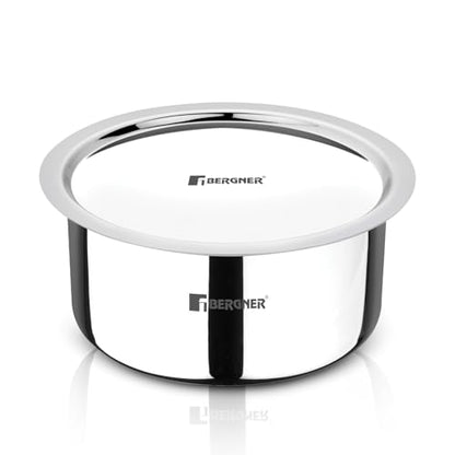 Image 7 of BERGNER Argent Triply Tope with Stainless Steel Lid