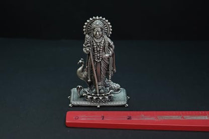 Image 6 of Dista Silvers Antique Murugan Idol Standing 137.72G