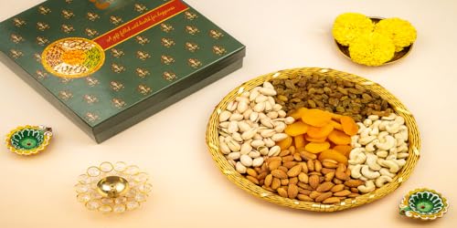 Image 1 of Default Title for the product Brown tree Browntree Wire Mesh Dry Fruits Basket 9 Inch-5P-610g