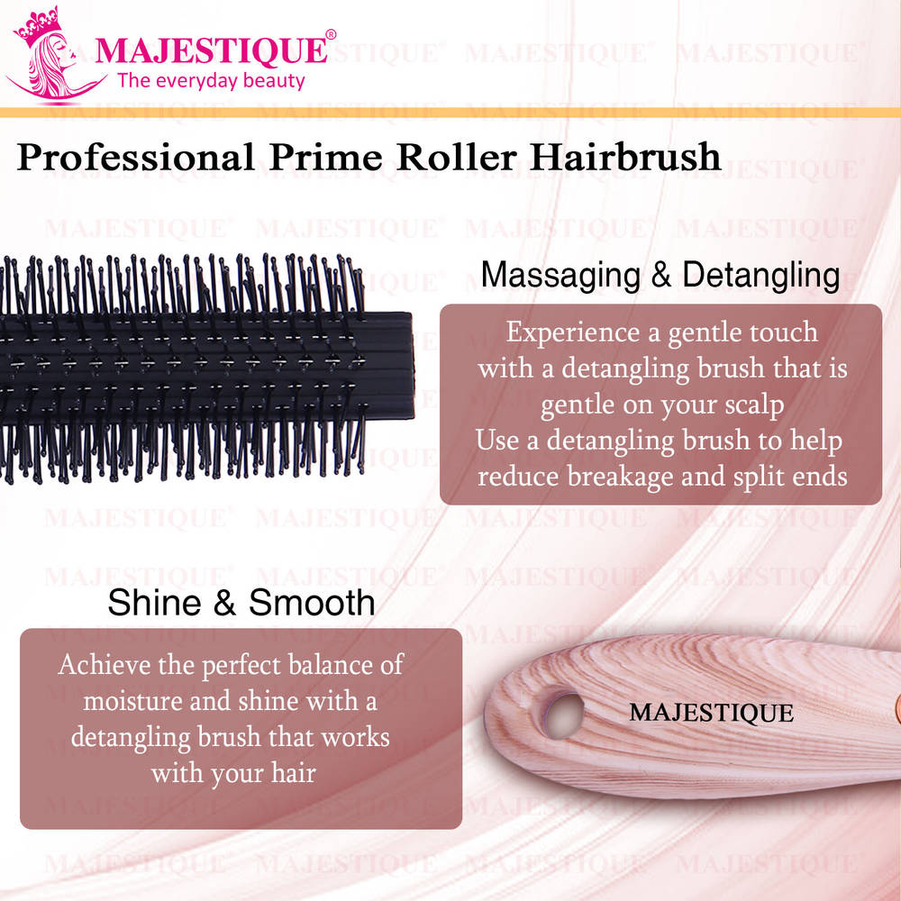 Image 3 of Majestique Roller Hair Brush - Bio-Friendly for Blow Drying & Hair Styling