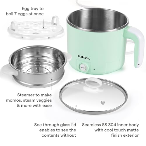 Image 5 of Borosil Klassic Stainless Steel Electric Kettle 1.2 L
