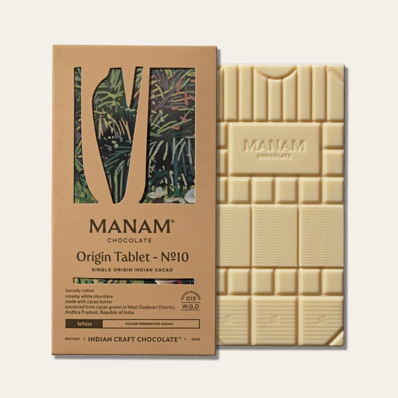 Image 1 of Pack of 1 for the product Manam Chocolate Single Origin India Series - White Chocolate, 80g