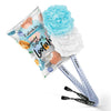 Image 1 of 1 Pc / Pack of 1 for the product Fabskin Bath Brush Loofah For Men & Women With Long Plastic Handle Blue & White