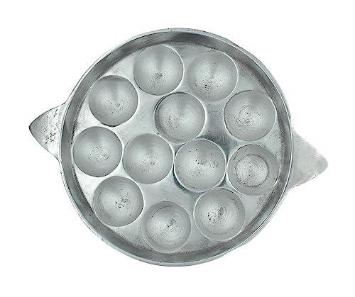 Image 1 of 12pit for the product CooPany Traditional Indolium Appam Patra/Kuzhi Paniyaram Pan/Paniyara Kallu