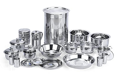 Image 3 of neelam Stainless Steel Dinner Set 101 Pieces
