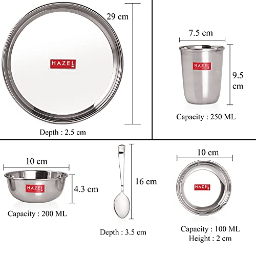 Image 4 of Hazel Stainless Steel Dinner Set 6 Pieces