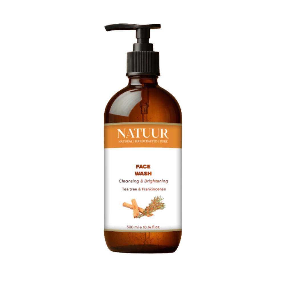 Image 1 of 300 ml for the product Natuur Face Wash Cleansing & Brightening Tea Tree, Peppermint & Frankincense
