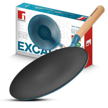 Image 1 of Blue for the product BERGNER Excalibur Lightweight Cast Iron Roti Tawa 26cm