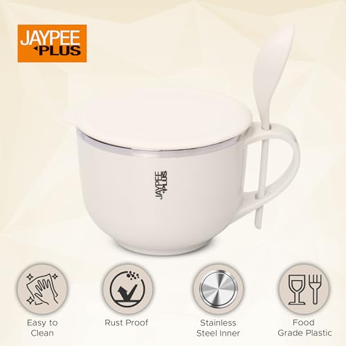 Image 6 of Jaypee Plus Stainless Steel Soup Bowl with Lid & Spoon Holder 700 ml