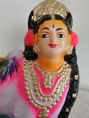 Image 6 of Breeze Handicrafts Paper Mache golu Doll kamadhenu showpiece for navaratri