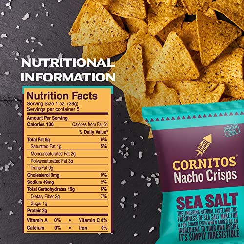 Image 2 of Cornitos Nacho Crisps - Nachos - Sea Salt 150 gm