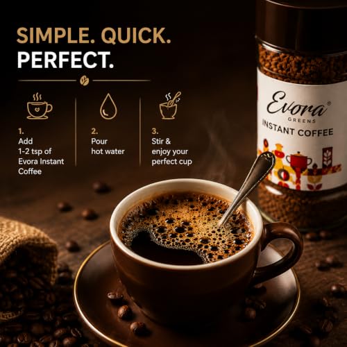 Image 5 of EVORA Greens 100gm Instant Coffee Powder | Make 50 Cups