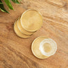 Image 1 of Default Title for the product ExclusiveLane Golden Mist Brass Coasters Set of 4