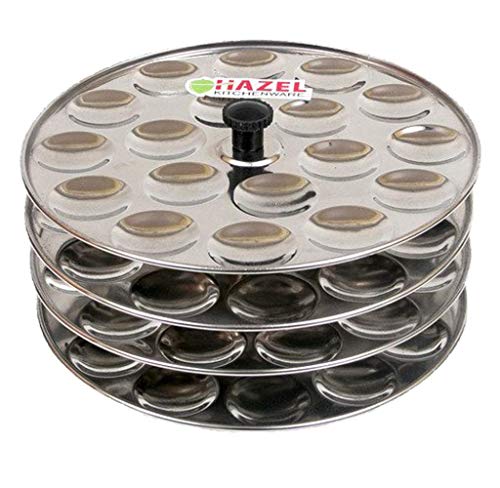Image 5 of HAZEL Idli Maker Stainless Steel Mini Set of 4
