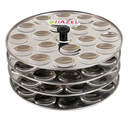 Image 5 of HAZEL Idli Maker Stainless Steel Mini Set of 4