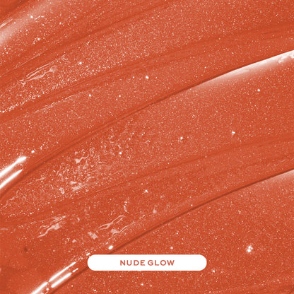 Image 7 of Makeup Revolution Pout Bomb Shimmer Lip Gloss - Nude Glow