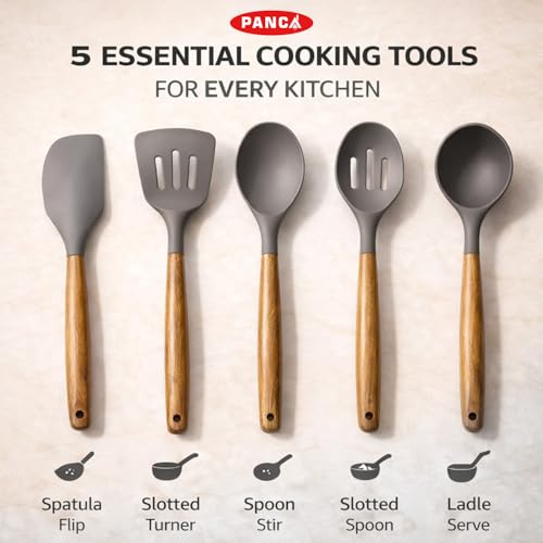 Image 4 of PANCA Non-Stick Silicone Spatula & Spoon Set (5 Pcs)