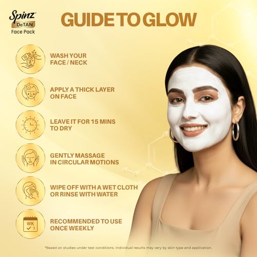 Image 5 of SpinZ DeTan Face Pack (72g, Pack of 6 (12g x 6))