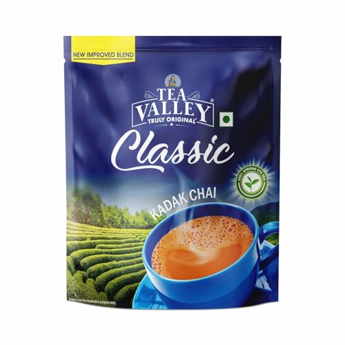 Image 1 of Pack of 1 for the product Tea Valley Truly Original Classic Tea 1kg | Black Tea | Kadak Chai | Premium CTC Blend | Pouch