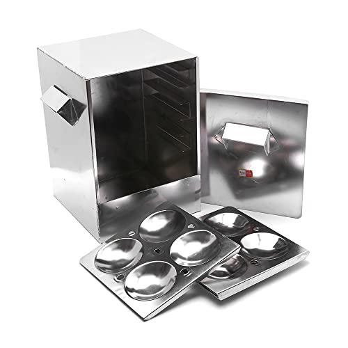 Image 1 of Default Title for the product KCL Stainless Steel - Trivia Idly Cooker | Restaurant Type Square Shape Idli Steamer For Home | 6 Plates Idli Steamer Set | Gas Stove & Induction Compactible | Makes Soft & Fluffy Idli