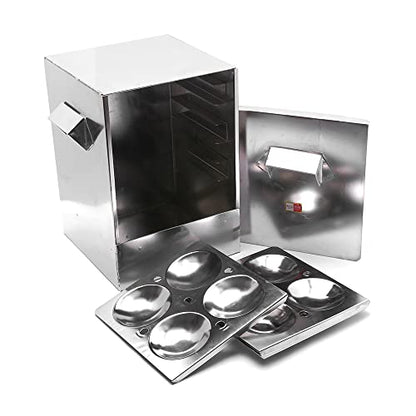 Image 1 of Default Title for the product KCL Stainless Steel - Trivia Idly Cooker | Restaurant Type Square Shape Idli Steamer For Home | 6 Plates Idli Steamer Set | Gas Stove & Induction Compactible | Makes Soft & Fluffy Idli