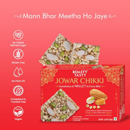 Image 6 of Roasty Tasty Sorghum Millet Bars - Jowar Bite Pack of 2 (75g each)