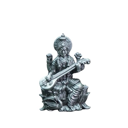 Image 1 of Default Title for the product Dista Silvers Antique Sarawathi Idol 59.40G