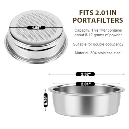 Image 2 of Supvox 51mm Portafilter Basket Single Shot Espresso Filter Cup Universal