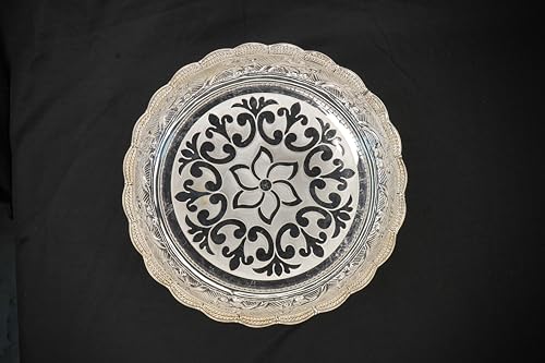 Image 1 of Default Title for the product Dista Silvers Floral Design Plate 430g