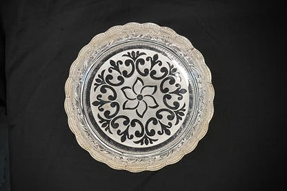 Image 1 of Default Title for the product Dista Silvers Floral Design Plate 430g