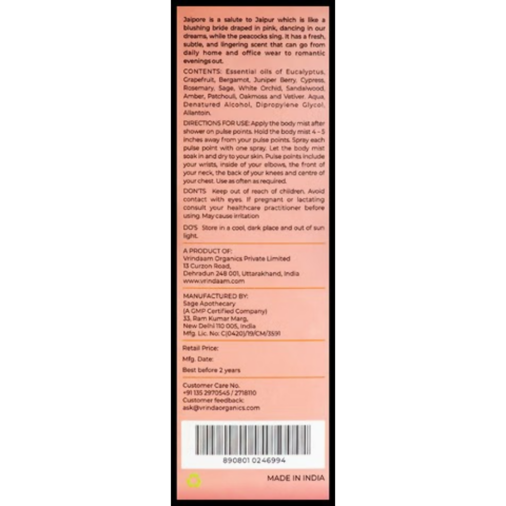 Image 2 of Vrinda Jaipore Body Mist Spray