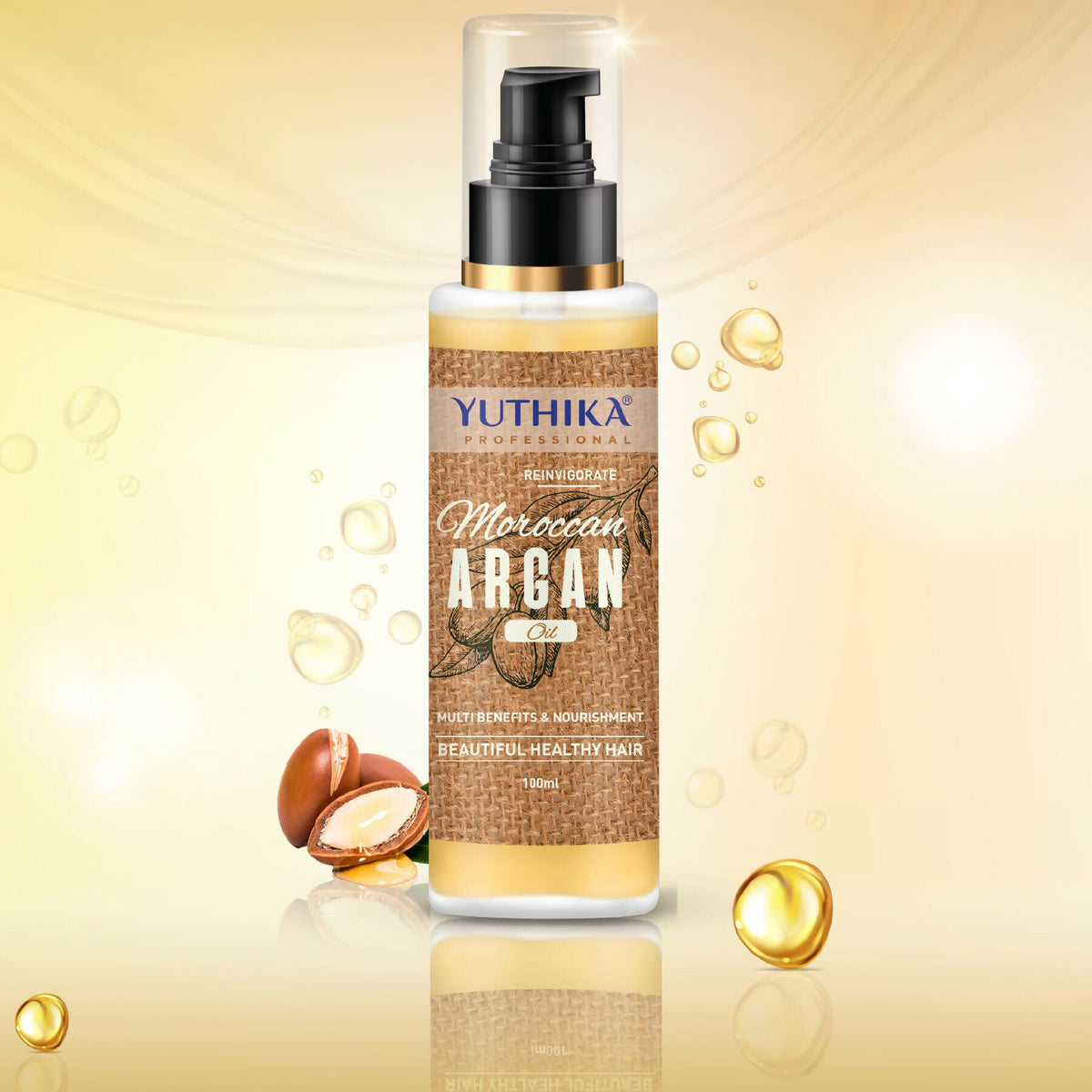 Image 6 of Yuthika Argan Oil Hair Serum - Moroccan Argan Oil