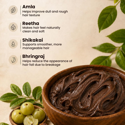 Image 2 of Pureus Herbals Shreekesha Amla Reetha Shikakai Hair Growth Mask