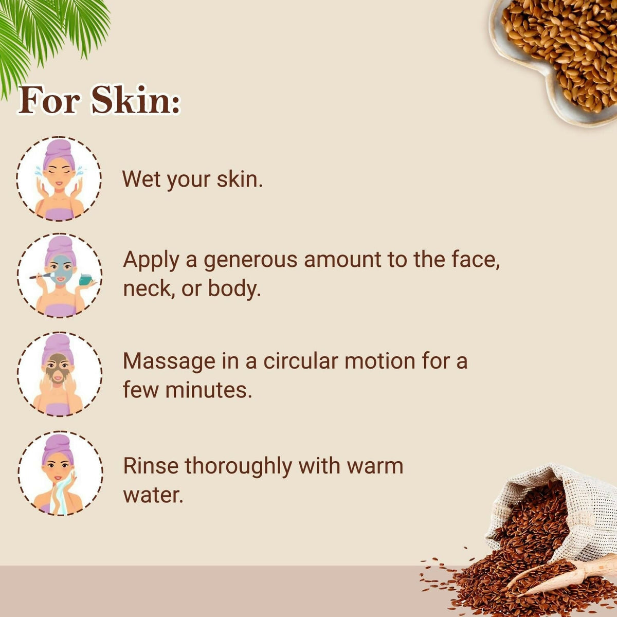 Image 2 of Organic Netra Pure Flaxseed Gel with Vitamin E for Hair and Skin Strengthens