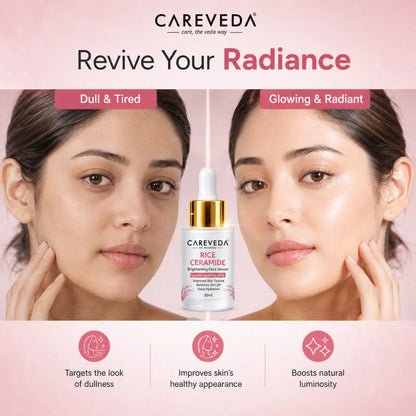 Image 2 of CareVeda Rice Ceramide Brightening Face Serum - For Radiant & Healthy Skin