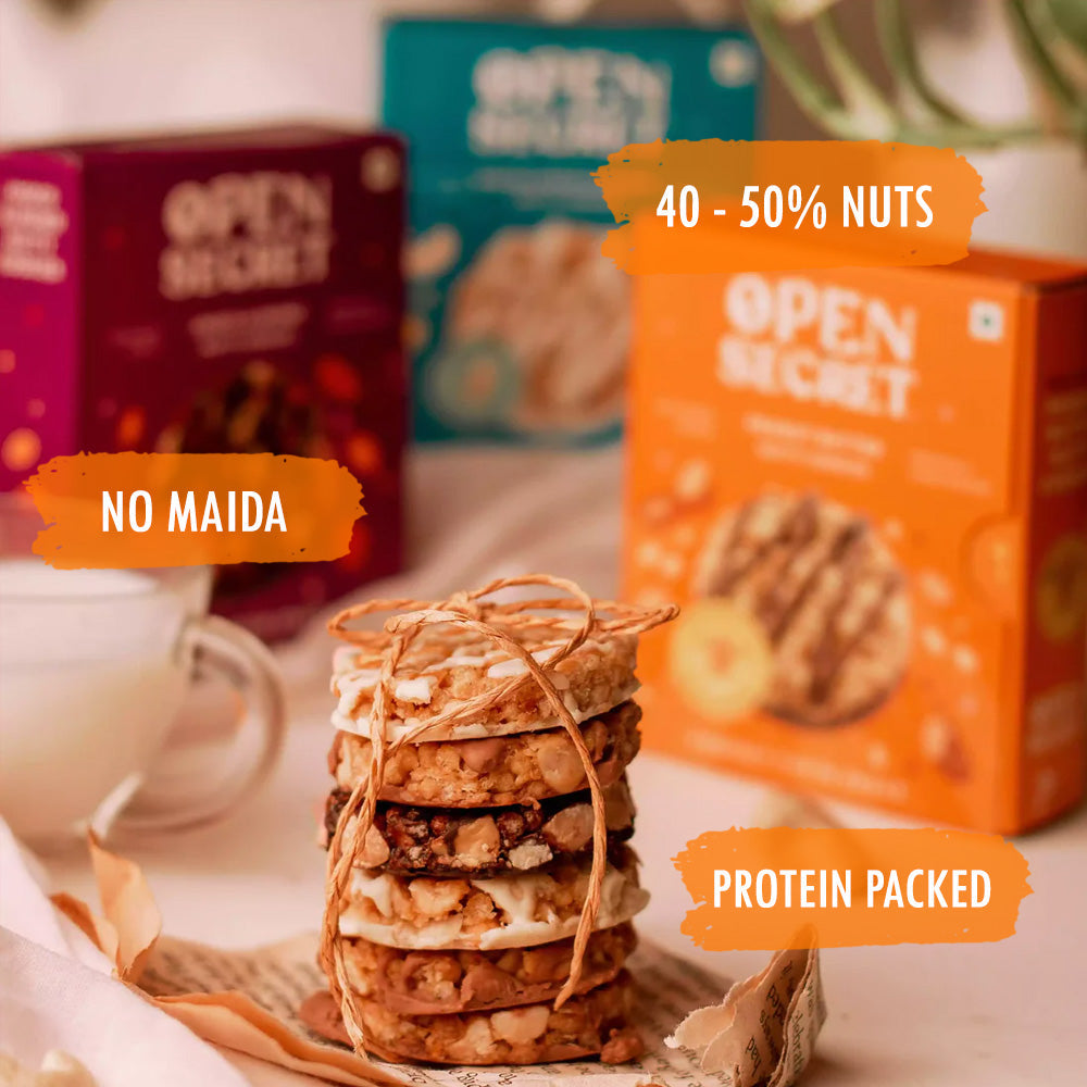 Image 1 of Open Secret Assorted Nutty Cookies - Pack of 30