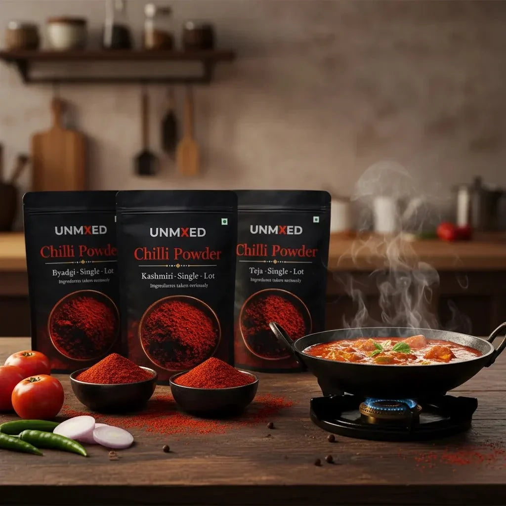 Image 3 of UNMIXED Chilli Trio Combo – Teja, Byadgi & Kashmiri
