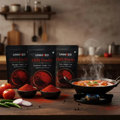 Image 3 of UNMIXED Chilli Trio Combo – Teja, Byadgi & Kashmiri