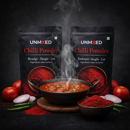 Image 3 of UNMIXED Chilli Powder Value Pack – Byadgi & Kashmiri | Family Combo