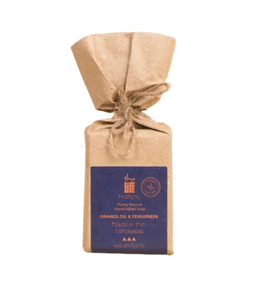 Image 1 of 100 gm for the product Isha Life Orange Oil & Fenugreek Soap
