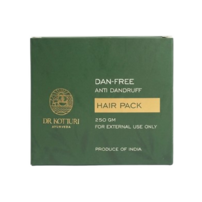 Image 1 of 250 gm / Pack of 1 for the product Dr. Kotturi Ayurveda Dan-Free Hair Pack